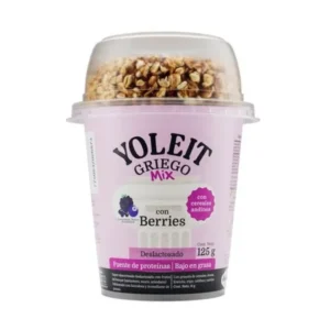 Yogurt Griego YOLEIT Berries con Granola Vaso 139 g